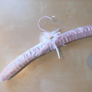 Pink Satin Lingerie Hanger